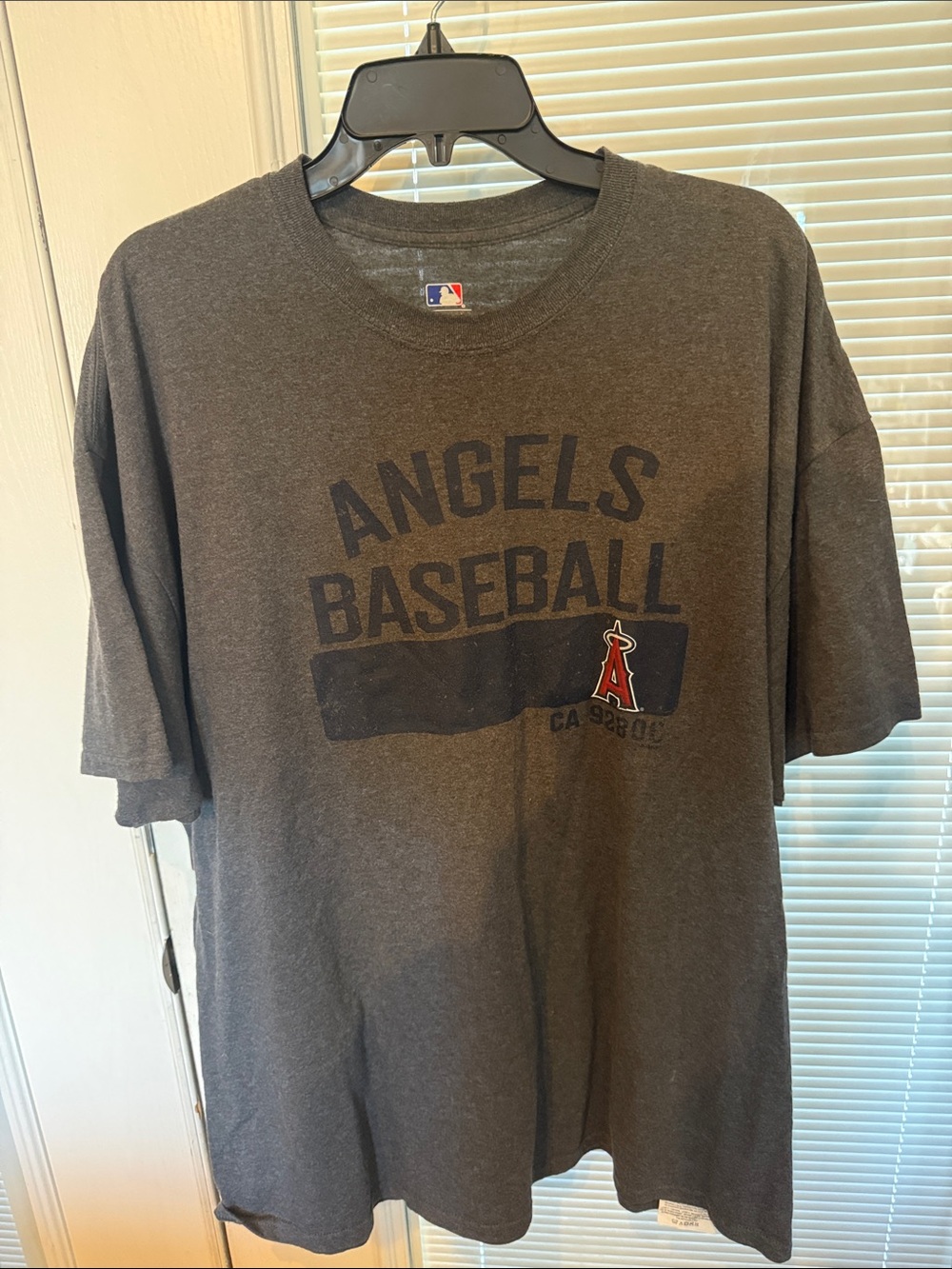MLB Angels Baseball Graphic Tee - Dark Gray